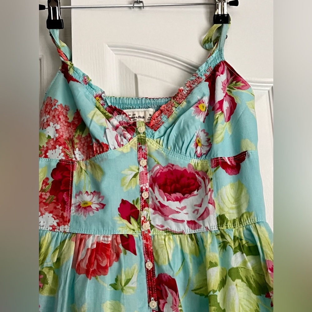 ABERCROMBIE & FITCH SUNDRESS, GIRLS, FLORAL, size medium - Picture 3 of 6
